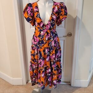 Anthropologie dress size medium multi colors